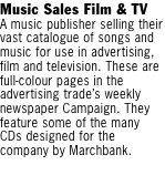 Music Sales Film & TV